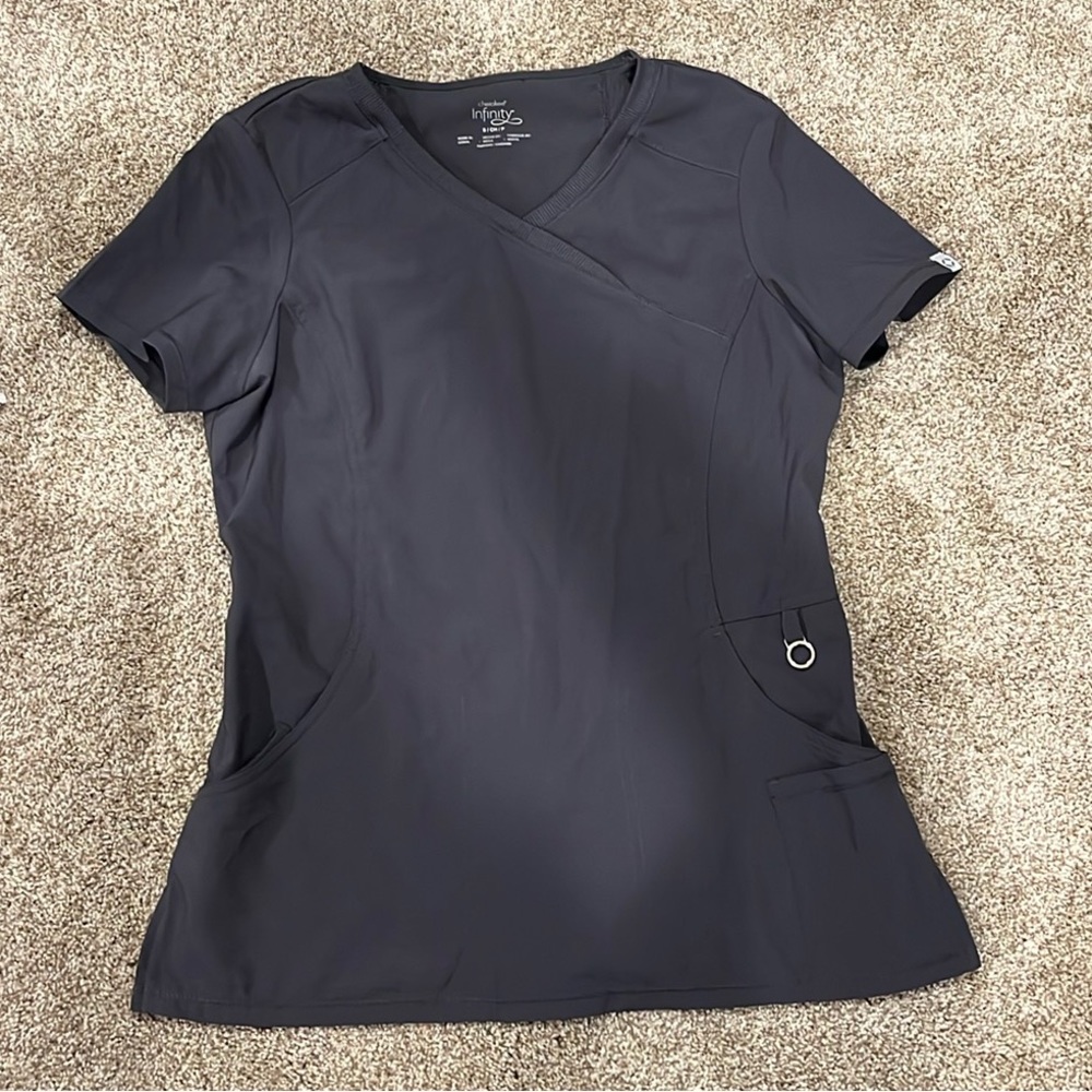 Cherokee Infinity Scrub Top-Gray🩶